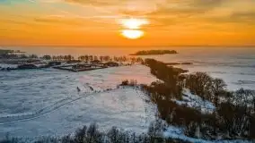 Zachód słońca nad jeziorem Niegocin, luty 2021 - zdjęcie 46