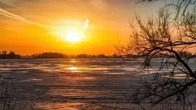 Zachód słońca nad jeziorem Kruklin, luty 2021 - zdjęcie 14