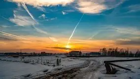 Zachód słońca nad jeziorem Kruklin, luty 2021 - zdjęcie 37