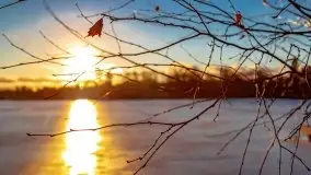 Zimowy wieczór i zachód słońca w Rynie, luty 2021 - zdjęcie 6