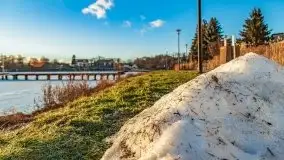 Zimowy wieczór i zachód słońca w Rynie, luty 2021 - zdjęcie 11