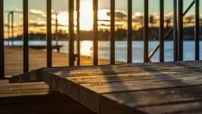 Zimowy wieczór i zachód słońca w Rynie, luty 2021 - zdjęcie 13