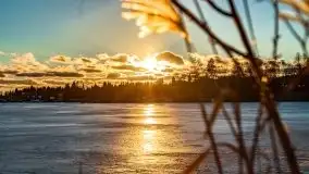 Zimowy wieczór i zachód słońca w Rynie, luty 2021 - zdjęcie 23