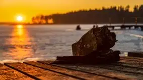 Przedwiosenny zachód słońca nad jeziorem Gołdopiwo i Żabiniec - zdjęcie 48