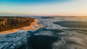 Marcowy zachód słońca nad jeziorem Dejguny - zdjęcie 43