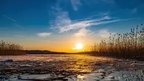 Marcowy zachód słońca nad jeziorem Kisajno - zdjęcie 10