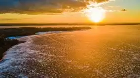 Efekt halo - zachód słońca nad jeziorem Dargin - zdjęcie 53