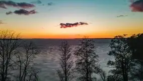 Efekt halo - zachód słońca nad jeziorem Dargin - zdjęcie 27