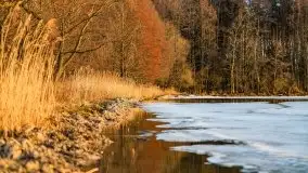 Efekt halo - zachód słońca nad jeziorem Dargin - zdjęcie 45