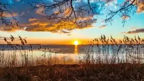 Efekt halo - zachód słońca nad jeziorem Dargin - zdjęcie 78