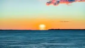 Efekt halo - zachód słońca nad jeziorem Dargin - zdjęcie 69