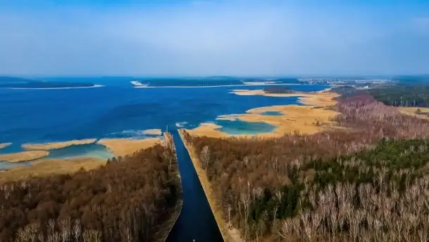 Śluza Karwik na początku wiosny 2021