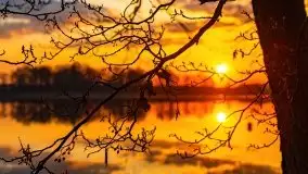 Wiosenny wschód słońca nad jeziorem Stręgiel - zdjęcie 15