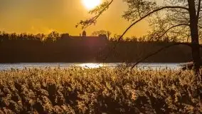 Kwietniowy zachód słońca w Mrągowie - zdjęcie 2