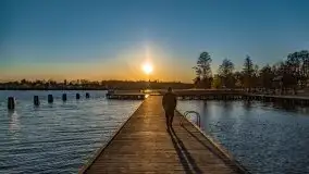 Kwietniowy zachód słońca w Mrągowie - zdjęcie 46