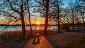 Kwietniowy zachód słońca w Mrągowie - zdjęcie 26