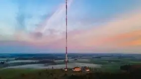 Wschód słońca z drona nad jeziorem Wojnowo - zdjęcie 26