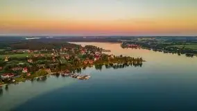 Wschód słońca nad jeziorem Bocznym, port Tło Dla Mew - zdjęcie 31