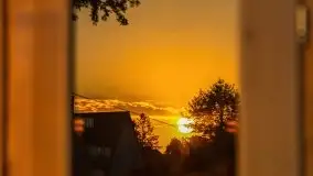 Wschód słońca nad jeziorem Bocznym, port Tło Dla Mew - zdjęcie 25