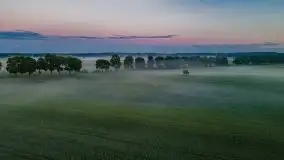 Wiosenne mgły nad polami Mazur w okolicy Pozezdrza - zdjęcie 18