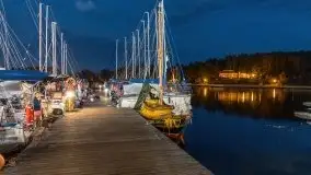 Stanica Wodna Stranda po zmierzchu, lipiec 2021 - zdjęcie 23