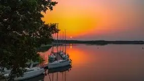 Zachód słońca nad jeziorem Kirsajty - zdjęcie 17