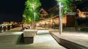 Nocne Mikołajki, Wioska Żeglarska i część promenady - zdjęcie 34