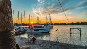 Zachód słońca nad jeziorem Bocznym, czerwiec 2021 r. - zdjęcie 4