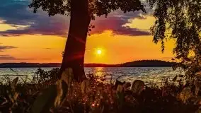 Zachód słońca nad jeziorem Dejguny, lipiec 2021 r. - zdjęcie 14