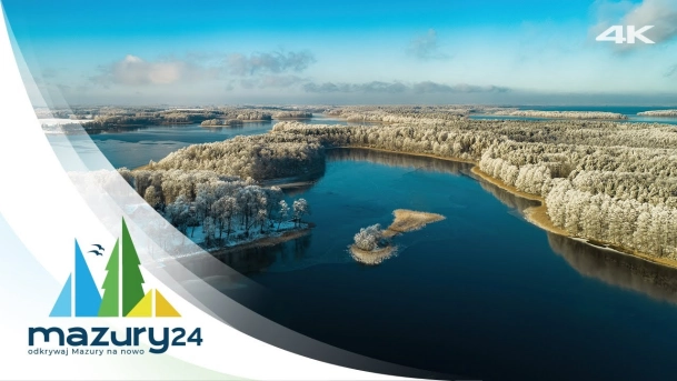 Zimowe Mazury, jezioro Kisajno, listopad 2023, 4K