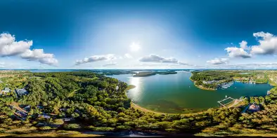 Jezioro Kisajno i zatoka Tracz, wrzesień 2022 r.