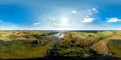 Jezioro Kotek wielki w jesiennych kolorach, październik 2022 r.